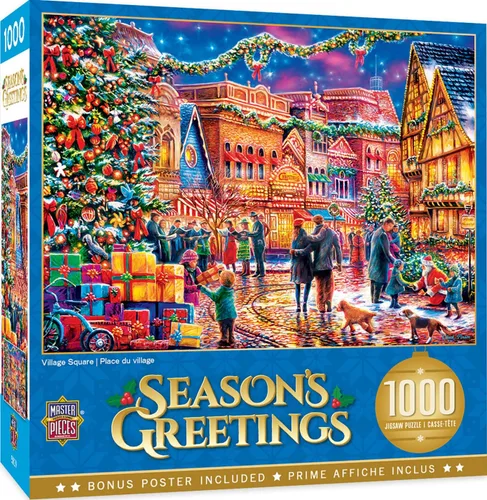 Miniatura 24 de MasterPieces Rompecabezas de Navidad de 1000 piezas, vacaciones victorianas, 19.25 x 26.75 pulgadas