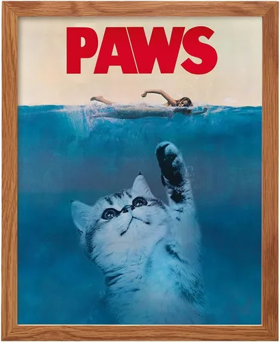 Miniatura 11 de Arte y decoración de pared de gatos, regalos divertidos para amantes de los gatos para mujeres, bonito póster de gatito de 8 x 10 pulgadas