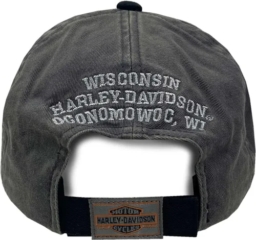 Miniatura 2 de Harley-Davidson, Nostalgic Bar & Shield - Gorra de béisbol negra para hombres, BC31380