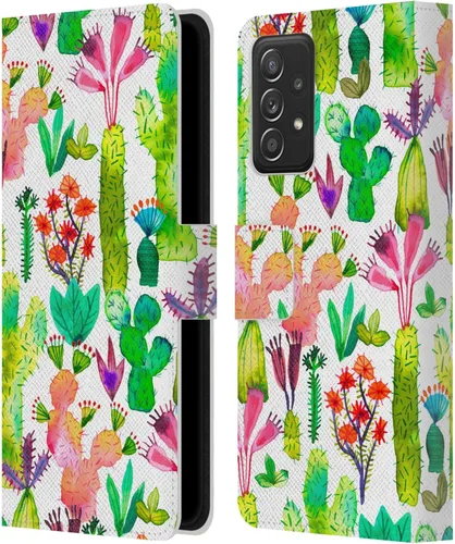 Miniatura 10 de Head Case Designs Officially Licensed Ninola Brushstrokes Black Summer Patterns Leather Wallet Case Compatible with Samsung Galaxy A53 5G (2022)