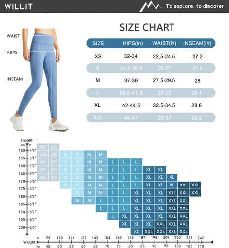 Miniatura 6 de Willit - Leggings de cintura alta con forro polar para mujer, impermeables, térmicas, para senderismo, yoga, correr