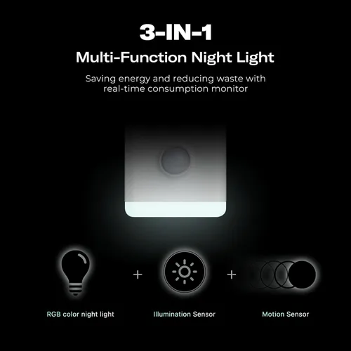 Miniatura 5 de THIRDREALITY Luz nocturna multifunción, repetidor Zigbee, 3 en 1 combina un sensor de movimiento, un sensor de iluminación y luz nocturna