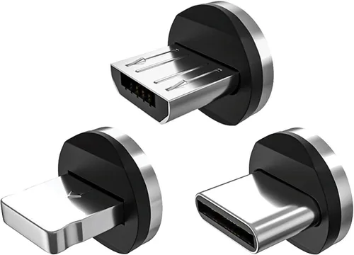 Miniatura 7 de Statik Conector magnético USB-C para cable de carga magnético, paquete de 3 adaptadores USB-C para cargador de cable, se ajusta fácilmente en su