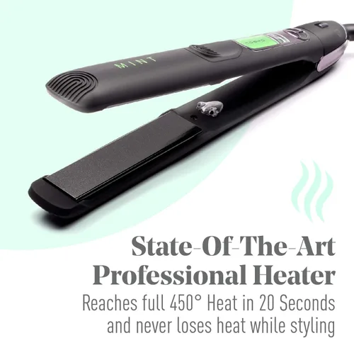 Miniatura 5 de MINT - Plancha plana Cosmo ultra suave serie profesional para cabello grueso Potente alisador de pelo iónico de turmalina de cerámica de una sola