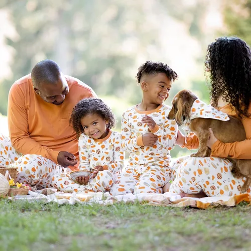 Miniatura 3 de Burt's Bees Baby - Conjuntos de pijamas de Navidad familiares a juego, de algodón orgánico, para niños, bebés, mujeres y adultos