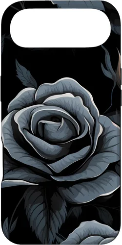 Miniatura 27 de Black Rose Floral Flower Case for iPhone 16