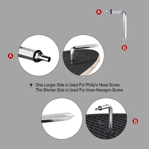 Miniatura 5 de C&Xanadu Upkeep All-in-One Multi-Function Portable Skate Tool with 2-in-1 Allen Wrench & Phillips Head Screwdriver for Adjusting and Tightening