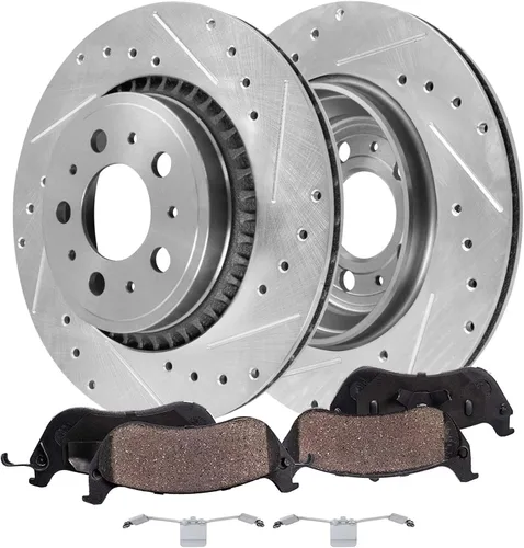Miniatura 36 de Detroit Axle - Zapatas de freno traseras para Chevrolet Aveo Aveo5 Spark Pontiac G3 Suzuki Swift+ Reemplazo de zapatas de freno semimetálicas