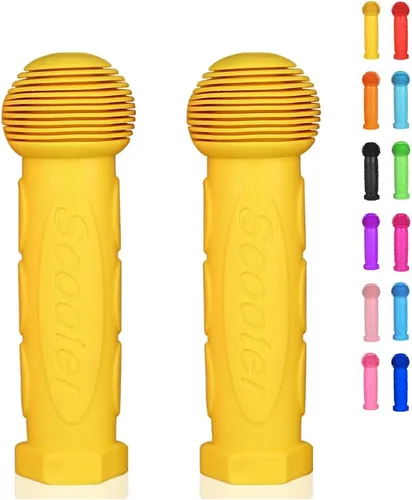 Manillar de Agarre para Patinete 1 Par de Agarre para Bicicleta Adecuado para Patinetes Infantiles de 2-3-4 Ruedas, Bicicletas para Niños, Coche de