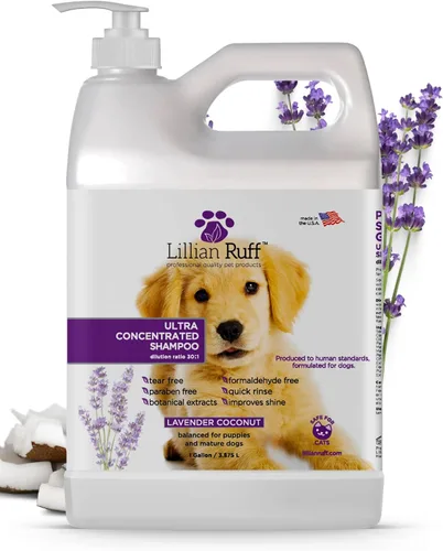 Miniatura 6 de Lillian Ruff PRO Formula Champú Ultra Concentrado para Perros – Hace 4 Galones/30 Botellas, Dilución 30:1, Champú Profesional para Mascotas