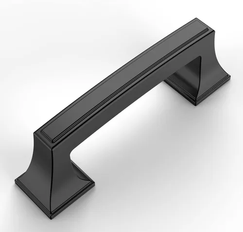 Miniatura 8 de Amerdeco ZH0010 - Paquete de 10 tiradores de gabinete de níquel satinado cepillado de 3 pulgadas (2.992 in) con agujero central para gabinetes