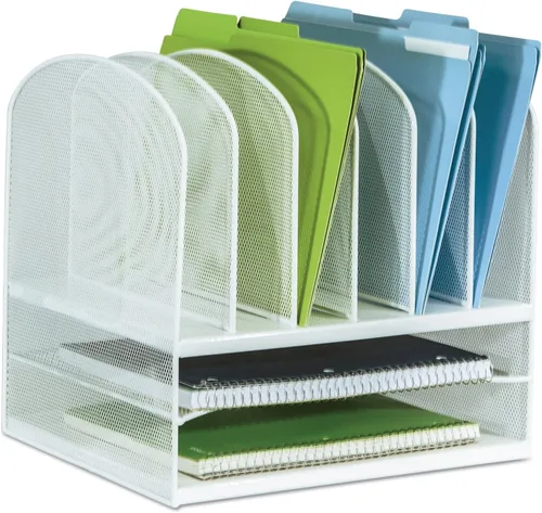 Miniatura 5 de Productos Safco 3255BL Onyx malla organizador de computadora con 2 horizontal/6 vertical secciones, Azul