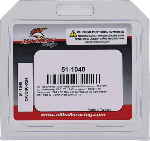 Miniatura 4 de All Balls Racing - Kit de extremo de barra de acoplamiento 51-1048 compatible con/repuesto para Can-Am Commander 1000 XT/LTD/DPS 12