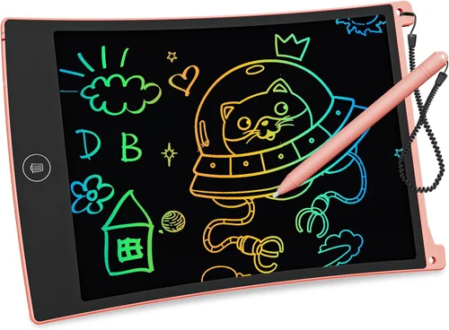 Miniatura 9 de bravokids Paquete de 24 tabletas de escritura LCD con lápiz capacitivo, tablero de dibujo colorido de 8.5 pulgadas para niños, juegos de viaje