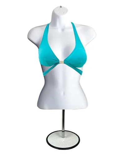 Miniatura 30 de DisplayTown - Maniquí femenino con torso y soporte de metal, parte trasera hueca, cuerpo apilable, forma para exhibir camisetas, mostrador