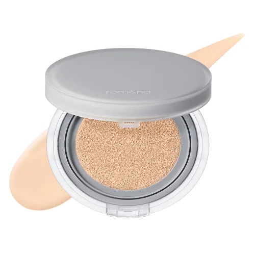 Miniatura 10 de Rom&nd Nu Zero Cushion (01 Porcelana 17) Larga Duración, Alta Cobertura, Acabado Semi Mate, Tez Impecable Sin Efecto Apelmazado, Base de Maquillaje
