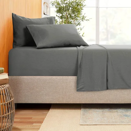 Miniatura 10 de Juego de ropa de cama de 800 hilos de 4 piezas, 100% algodón egipcio, sábana bajera de algodón de fibra larga, se adapta a colchones de hasta 12