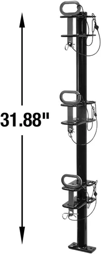 Miniatura 3 de Buyers Products LT18 Estante con Bloqueo para Recortadora de Bordes de Paisaje de 2 Canales para Remolques y Camiones Comerciales que Sostiene 2
