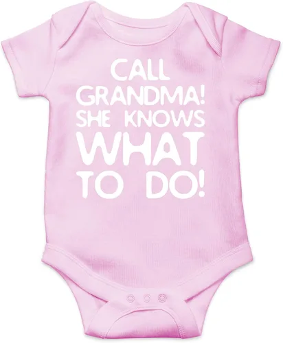 Miniatura 5 de CBTwear Call Grandma She Knows What To Do Baby Bodysuit - Adorable mameluco Ropa Unisex Humor Romper