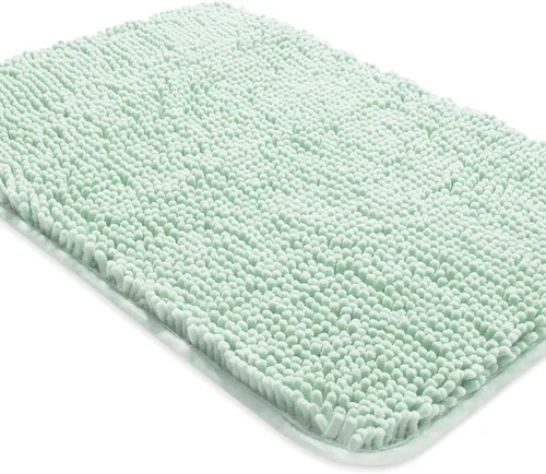 Miniatura 124 de Yeaban Alfombra de pasillo de baño de 24 x 72 pulgadas, antideslizante, alfombra de baño larga de felpilla gruesa, absorbente y lavable, alfombra