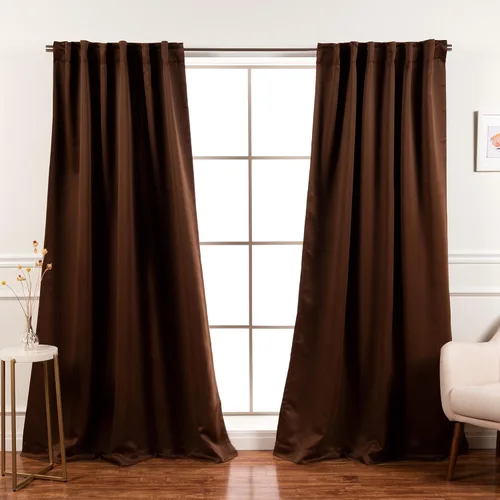 Miniatura 9 de Best Home Fashion Paneles de Cortinas Opacas Premium - Tratamiento de Ventana con Aislamiento Térmico Sólido Cortinas Opacas para Dormitorio