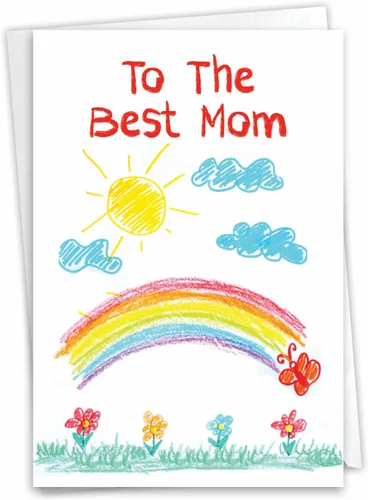 Miniatura 29 de NobleWorks - Divertida tarjeta del día de la madre con sobre - Saludos amorosos y humorísticos para mamá - Nombre real Isn't Mom 0207