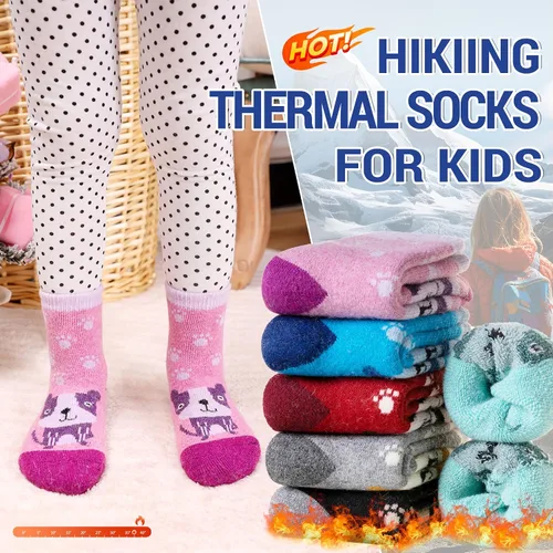 Miniatura 38 de Eocom 6 pares de calcetines de invierno cálidos de lana para niños y niñas