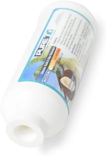 Miniatura 4 de PureT Filtro compacto poscarbono en línea de 2 x 6 pulgadas con conexión roscada NPT de 1/4 pulgadas - Filtro de pulido GAC para sistemas de ósmosis