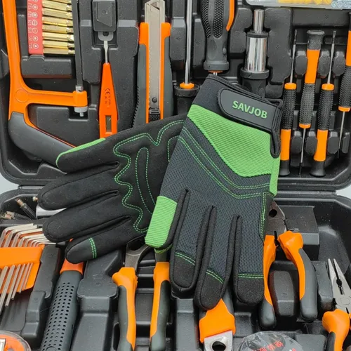 Miniatura 4 de Guantes de trabajo de seguridad para hombres y mujeres, guantes de trabajo utilitarios, guantes de mecánico, guantes de trabajo de patio, ajuste