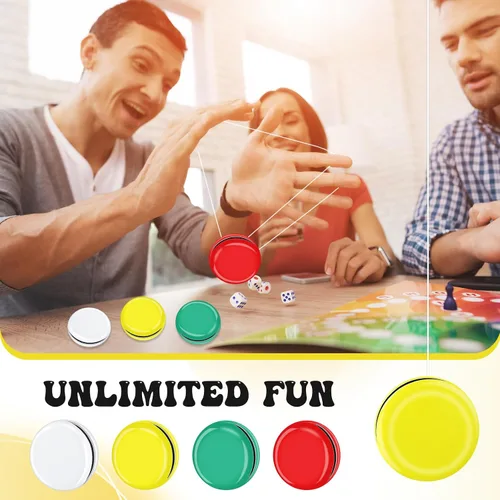 Miniatura 6 de Lenwen - 50 piezas de Yoyos a granel de metal para principiantes con diseños coloridos para adultos, regalos de fiesta de cumpleaños, rellenos