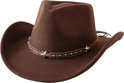 Miniatura 13 de Jastore Sombrero de vaquero para bebés y niños pequeños Sombrero de vaquera para bebés pequeños Sombrero de vaquero infantil Sombrero de vaquero