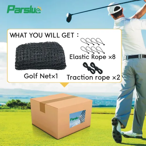 Miniatura 7 de Red de práctica de golf, red de golf de nailon resistente, red de golf para interiores y exteriores con kit de alambre para colgar, redes de golf
