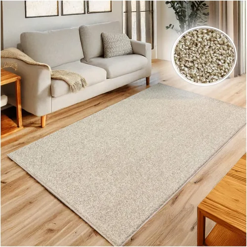 Miniatura 5 de KOECKRITZ Alfombra de área para interiores de 2 x 3 pies – Alfombra texturizada de felpa Frieze, corte personalizado de 1/2 pulgada de grosor