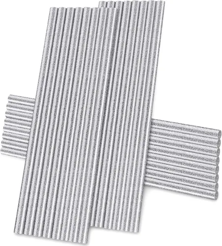 Miniatura 11 de Manarty - 24 barras de pegamento caliente blancas de tamaño completo, 24 unidades de 0.43 pulgadas de diámetro x 8 pulgadas de largo para Blanco
