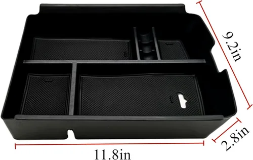 Miniatura 2 de Organizador de consola central compatible con VW Atlas y Cross Sport 2018 2019 2020 2021 2022 2023 accesorios de caja de almacenamiento