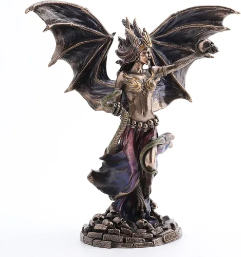 Miniatura 6 de Veronese Design 9 7/8 pulgadas Lilith la reina de Sheba Escultura de resina Acabado Bronce