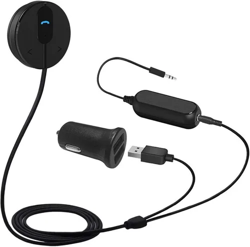 Miniatura 9 de BESIGN BK01 Kit Bluetooth para coche, receptor auxiliar inalámbrico para llamadas manos libres y transmisión de música con filtro de ruido de bucle