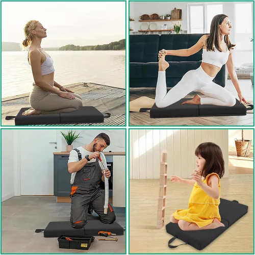 Miniatura 6 de Cojín de rodilla impermeable plegable grueso para yoga