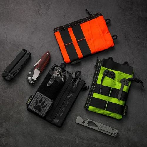 Miniatura 7 de VIPERADE VE18 EDC Bolsa, Organizador de Bolsillo para Hombres, Organizador de Bolsillo EDC, 3 Ranuras con 2 Bolsillos con Cremallera, Bolsa