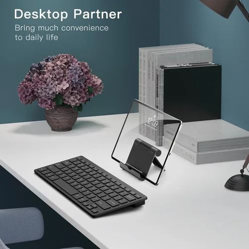 Miniatura 6 de JETech Soporte para Tablet, Soporte de Escritorio Portátil Ajustable, Base Plegable para iPad/iPad Pro/Air/Mini, Galaxy Tab A8/A7 Lite/A7/S8/S7