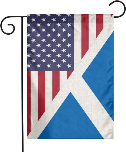 Miniatura 16 de Bandera mexicana de mitad de México, mitad de Puerto Rico, lino mexicano puertorriqueño, tela de arpillera, tela de lino, bandera de jardín, Blanco7