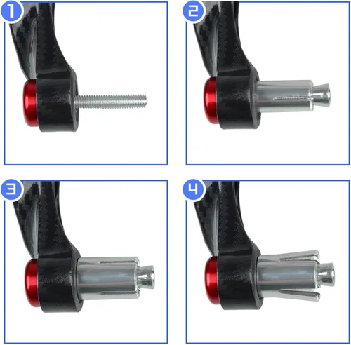 Miniatura 3 de Para Yamaha XTZ125 XTZ 125 2014-2018 2015 2016 2017 motocicleta 7/8 pulgadas 0.866 in manillar freno embrague palancas protector protector protector