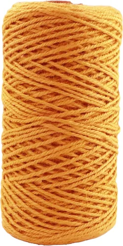 Miniatura 46 de Cuerda de yute natural, 1.5 pulgadas de diámetro, 50 pies de largo, 4 hebras, manualidades y manualidades, decoración de jardín y hogar, hamaca
