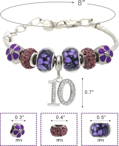 Miniatura 4 de VeryMerryMakering 10th Birthday Bracelet Necklace