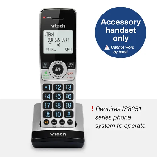 Miniatura 2 de VTech IS8201 Auricular Adicional para la Serie de Teléfonos Inalámbricos de Grado Comercial IS8251, Perfecto para Oficina en Casa, Bloqueo