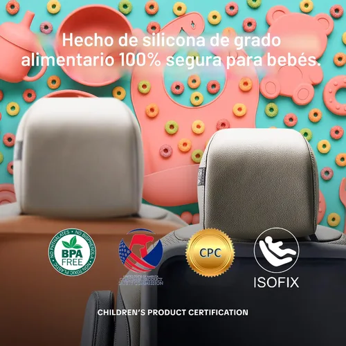Miniatura 7 de Siliguard - Protector de asiento de automóvil para asientos de cuero, sin muescas y agarre antideslizante, funda de asiento impermeable, alfombrilla