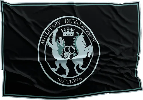 Miniatura 4 de Bandera del Servicio Secreto de Inteligencia (SIS) – Muestra tu apoyo, bandera MI6 de agencia de inteligencia de color vívido de doble costura