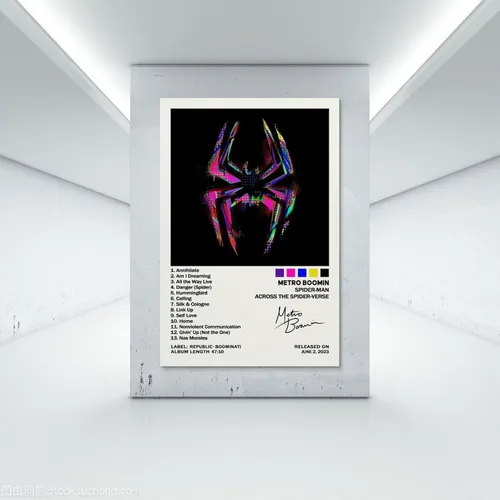 Miniatura 7 de EASSL Póster de Spider-M con texto en inglés "Across The Spider-Verse" (16 x 24 pulgadas)