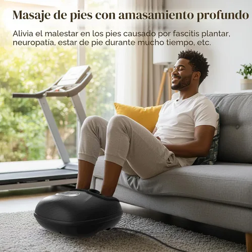 Miniatura 7 de CuPiLo - Masajeador shiatsu de pies con calor, elegible para FSA y HSA, vibración y presión ajustable para fascitis plantar, neuropatía, regalo