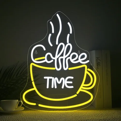 Miniatura 8 de Ineonlife Letrero de neón para barra de café, accesorios iluminados para decoración de pared, letrero LED moderno para cafetería, pequeña estación